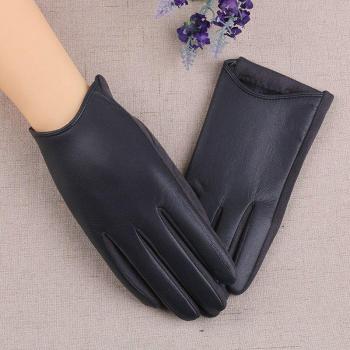 Full-Finger Thicker Touch-Enabled Suede Gloves