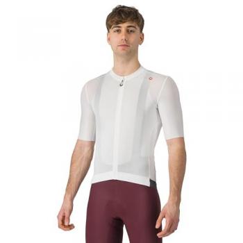 Castelli Maglia Ciclismo Estiva Avorio Grigio L
