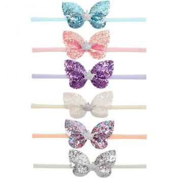 Papillons en Nylon 6× – Bandeaux à cheveux bébé