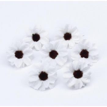 10pcs Faux Silk Daisy Flowers for Scrapbooking
