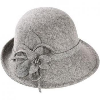 Soft Wool Fedora Hat for Women with Bow