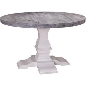 Casa Padrino Esszimmertisch Rund Schwarz/Weiß 130 cm