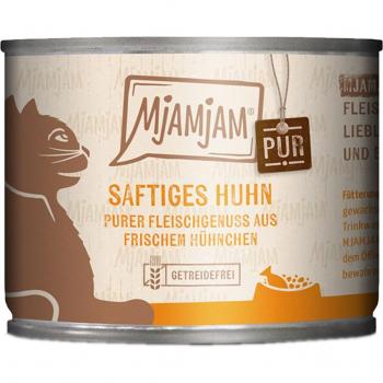 MjAMjAM Comida Húmeda para Gatos Puro Pollo Jugoso 6 x 200 g