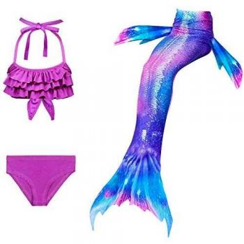 Costume da Bagno Sirena 3coppie senza pinna