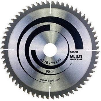 Bosch Accessori Multi Materiale 2608640446 Lama circolare in metallo duro 216 x 30 x 2.5 mm Numero di denti: 60 1 pz