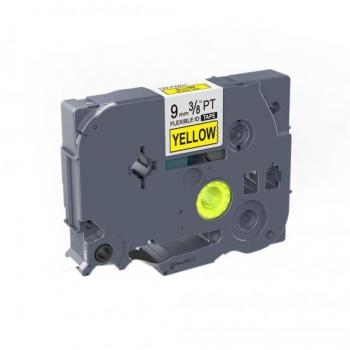 Nastro Flessibile Laminato TZ-FX621 Nero/Giallo 9mmx8m