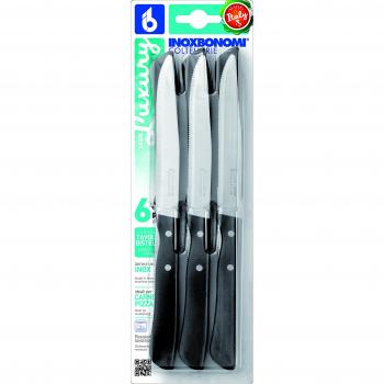 Coltello Bistecca Inox Bonomi 38006 Set da 6 Pezzi