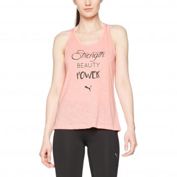 Soft Fluo Peach Heather Tank Top für Damen – PUMA Essential Dri-Release, S