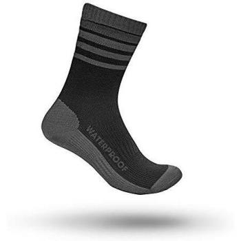 GripGrab Black Merino-Lined Waterproof Socks
