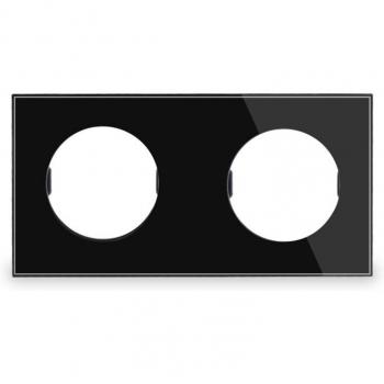 L6 Double Gang Glass Frame Plate