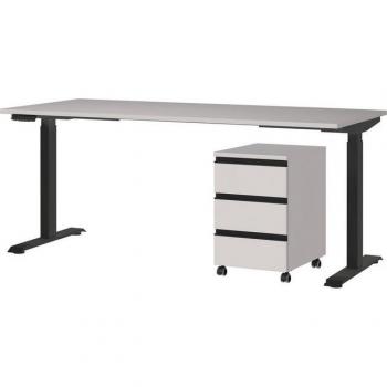 Buffet haut miroir rond portemanteau bois clair – Tzeka