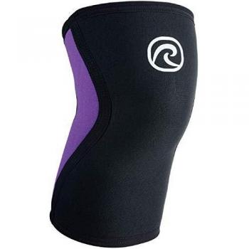 Schwarz-Lila 3 mm Rehband Rx Kniebandage – Größe L