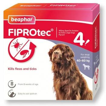 Beaphar FIPROtec XLarge Spot‑On – 4 Pipettes