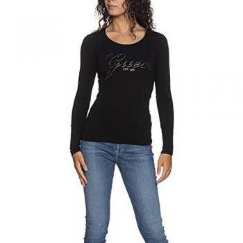 Tee-shirt long Femme Guess Raisa JBLK