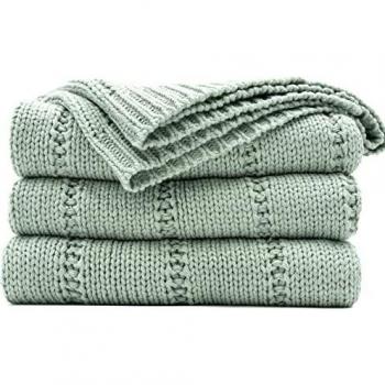 Sage Sustainable Knit Blanket