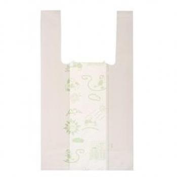 Mater‑Bi Shoppers Mini 22x40, Colore Bianco – 500 pezzi