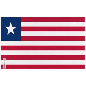 Liberia Pride Flag – 192×288 cm – Full Duplex Print – Polyester – Iron Loops