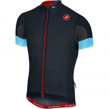 Castelli Maillot Ciclismo Aero Race 4.1 Manga Corta 2018 Fz Azul Oscuro