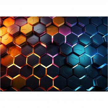Revêtement mural enfant 3D gaming, dimensions 350 × 250 cm, intissé, avec colle