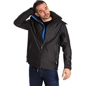 Superdry Giacca Sportiva Uomo Technical Cliff Hiker, Nero