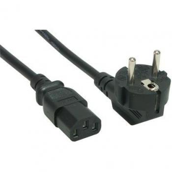 Good Connections Netzkabel 3 m – Schwarz, Kaltgerät Buchse