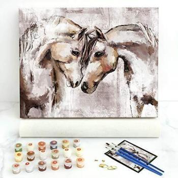 Gronda Colour by Number Horses Falling in Love 20x16 Inches
