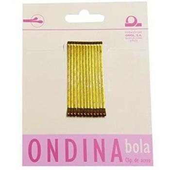 Ondina Clips de acero color rubio 12 unidades EUROSTIL