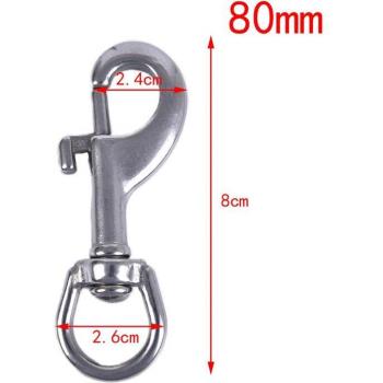 90mm Edelstahl Bolzen Schnapphaken Clip Tauchen BCD Zubehör