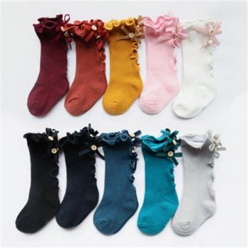Knee High Baby Socks with Cute Bows