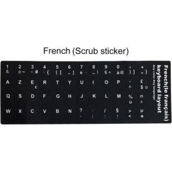 Teclado Portátil con Letras en Español, Inglés y Francés