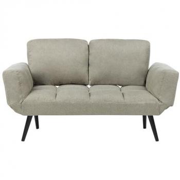 Divano Letto Minimalista Verde Chiaro con Braccioli Regolabili Brekke