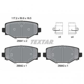 Pastiglie freno set Textar 2684101