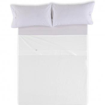 Encimera Lisa Color Blanco ESTELIA – 144 Hilos, 180 cm