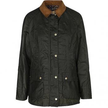 Archive Olive Beadnell Women's Waxed Jacket – Light & Stylish (UK10/EU36/US6)