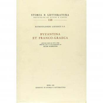 Byzantina et franco-graeca. Vol. 1