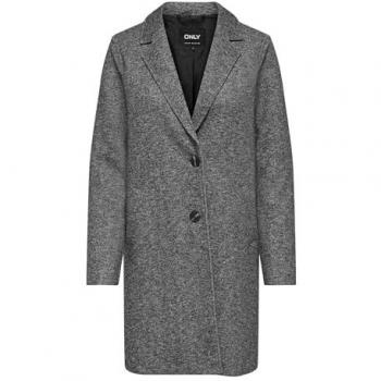Abrigo Mujer ONLY Sedona Manga Larga Gris Melange Talla S