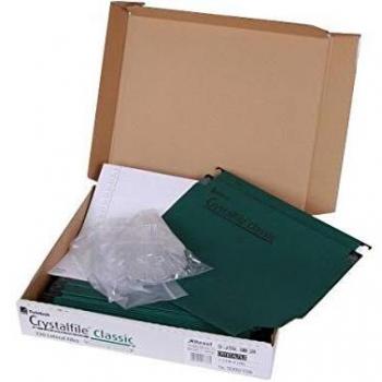 Rexel Crystalfile Classic `330` Lateral File 30mm Green (25)