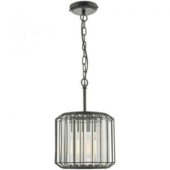 Dar Lighting Naeva Black Finish Pendant