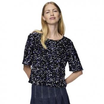 Camiseta de mujer con lentejuelas