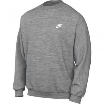 Felpa Nike Sportswear Club Fleece Grigio Sfumato Bianco