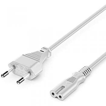 DeleyCON 1m Netzkabel für Elektrogeräte Eurostecker auf C7 Buchse