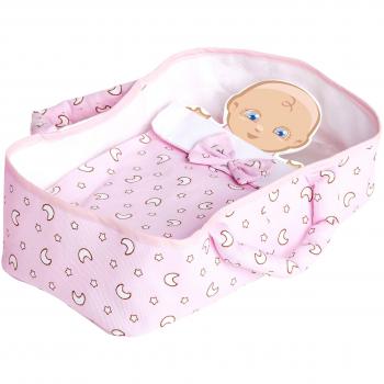 Culla in Tessuto Rosa Toys 28x15x6