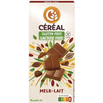 Chocolat au Lait Céréales en Barre 100 g Sans Gluten