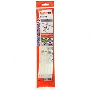 Fascette Fischer Flexi‑Fix 20x – Bianco/Neutro – 20 pezzi