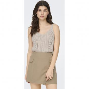 Only Camiseta de Tirantes Beige
