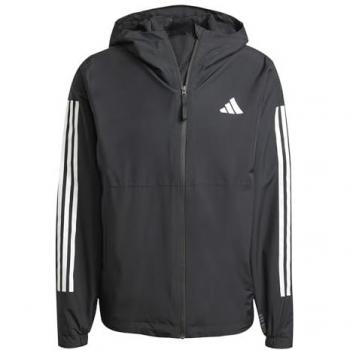 Giacca Veste Impermeabile Adidas Essentials 3 Stripes Nera S