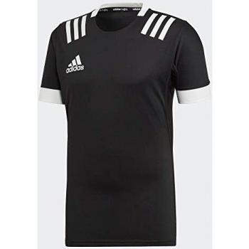 Adidas 3‑Striped Black Crewneck
