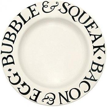 Emma Bridgewater Cream Black Toast Plate 10.5