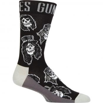 Skull‑Themed Guns N' Roses Cotton Ankle Socks – One Size