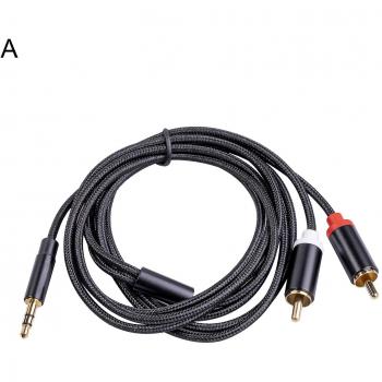Cordon HiFi Or Sinknap 3,5 mm vers 2 RCA Y‑Splitter